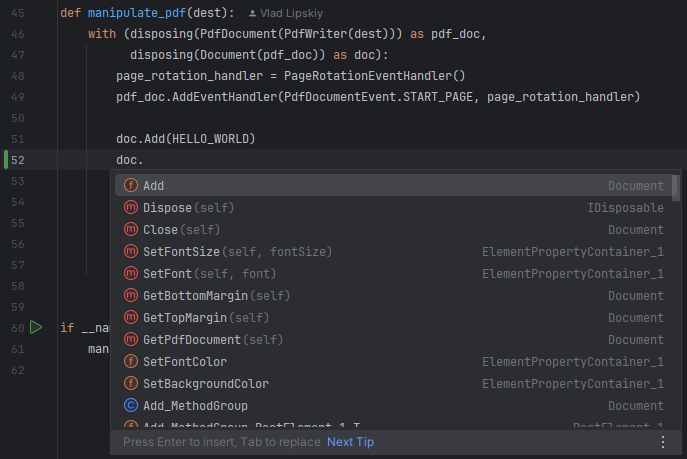 Screenshot showing Python code in an editor