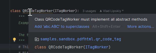 Screenshot of Python code with type hints in an IDE